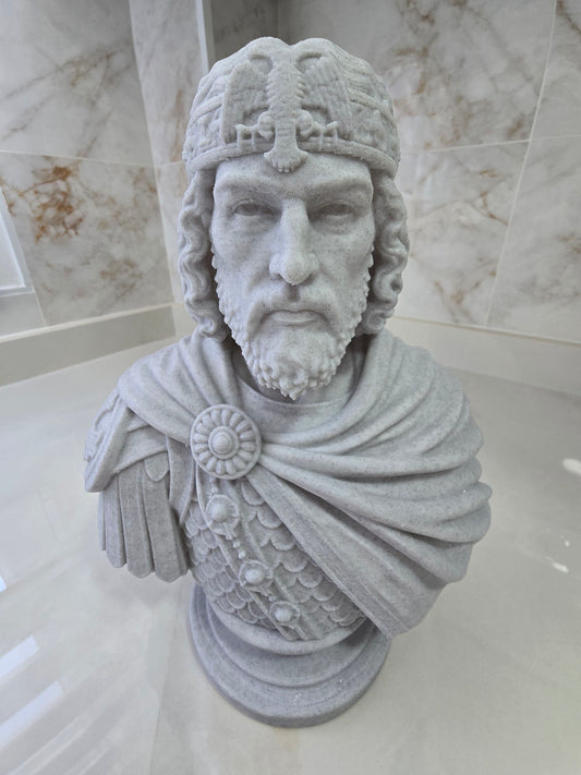 Busto de Constantino XI paleólogo — Escultura decorativa artesanal | Atenea