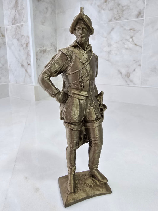 Conquistador español — Escultura decorativa artesanal | Atenea
