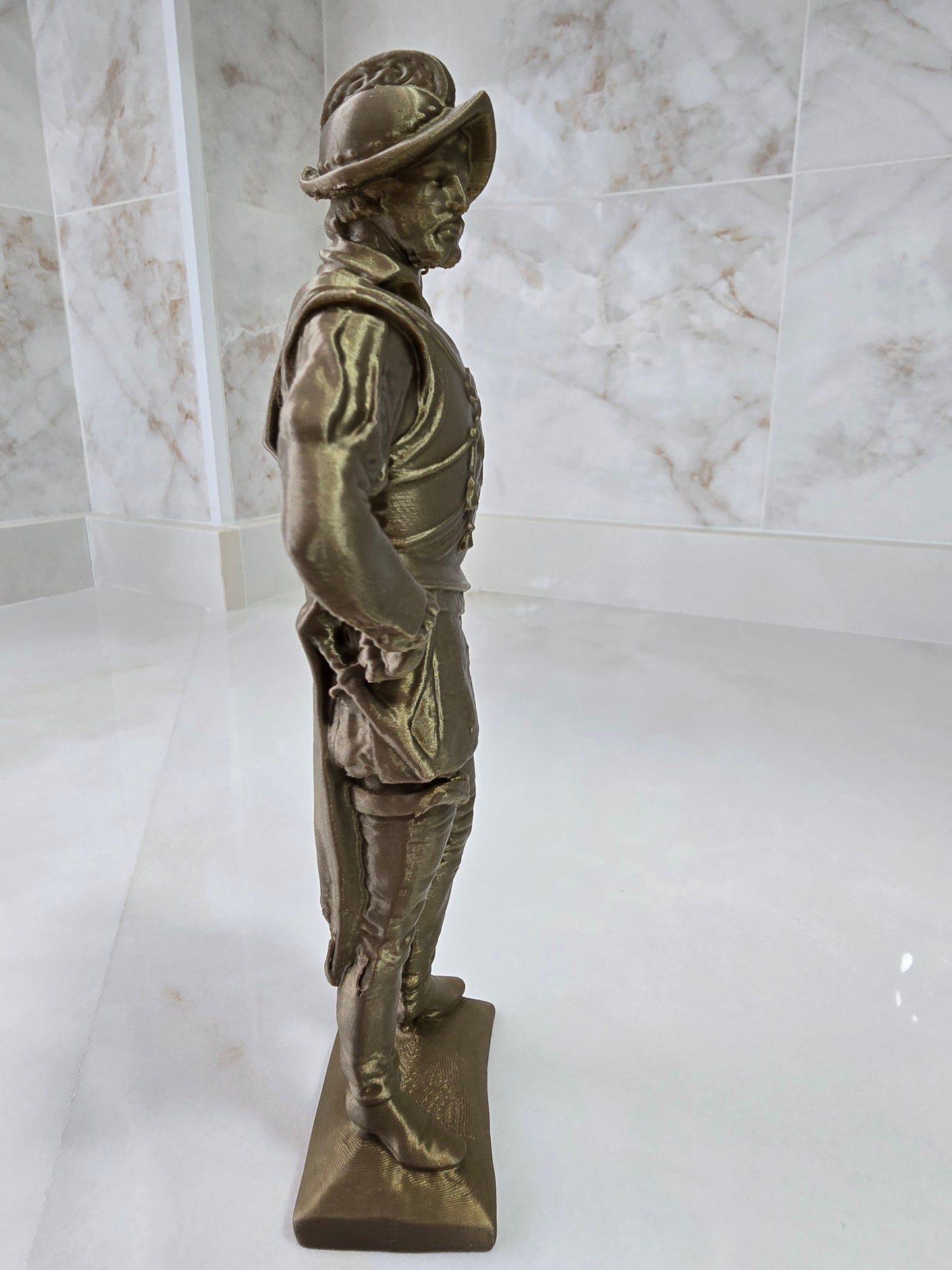 Conquistador español — Escultura decorativa artesanal | Atenea