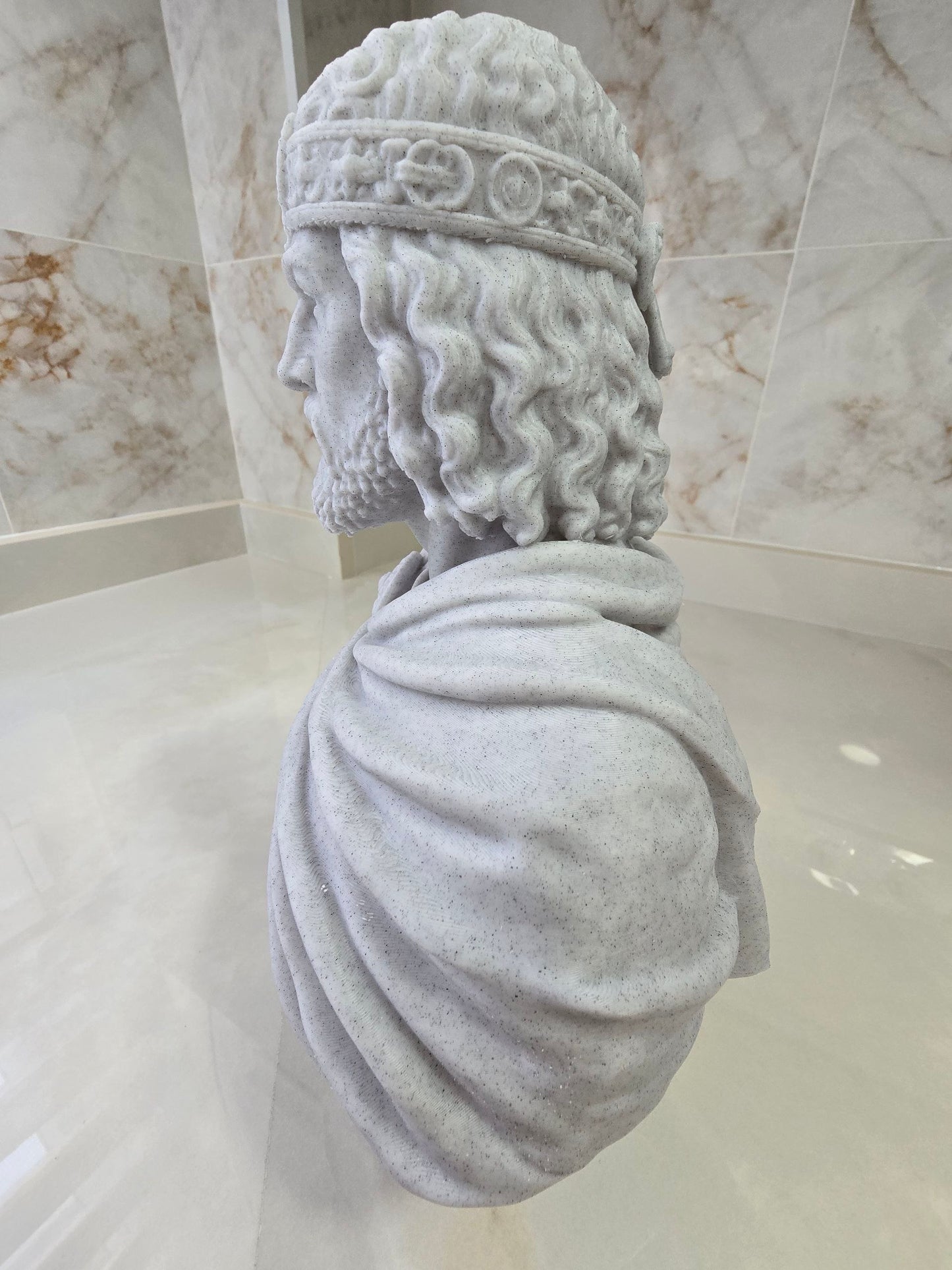 Busto de Constantino XI paleólogo — Escultura decorativa artesanal | Atenea