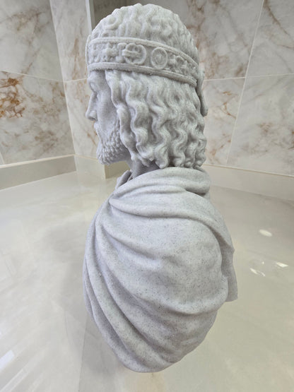 Busto de Constantino XI paleólogo — Escultura decorativa artesanal | Atenea