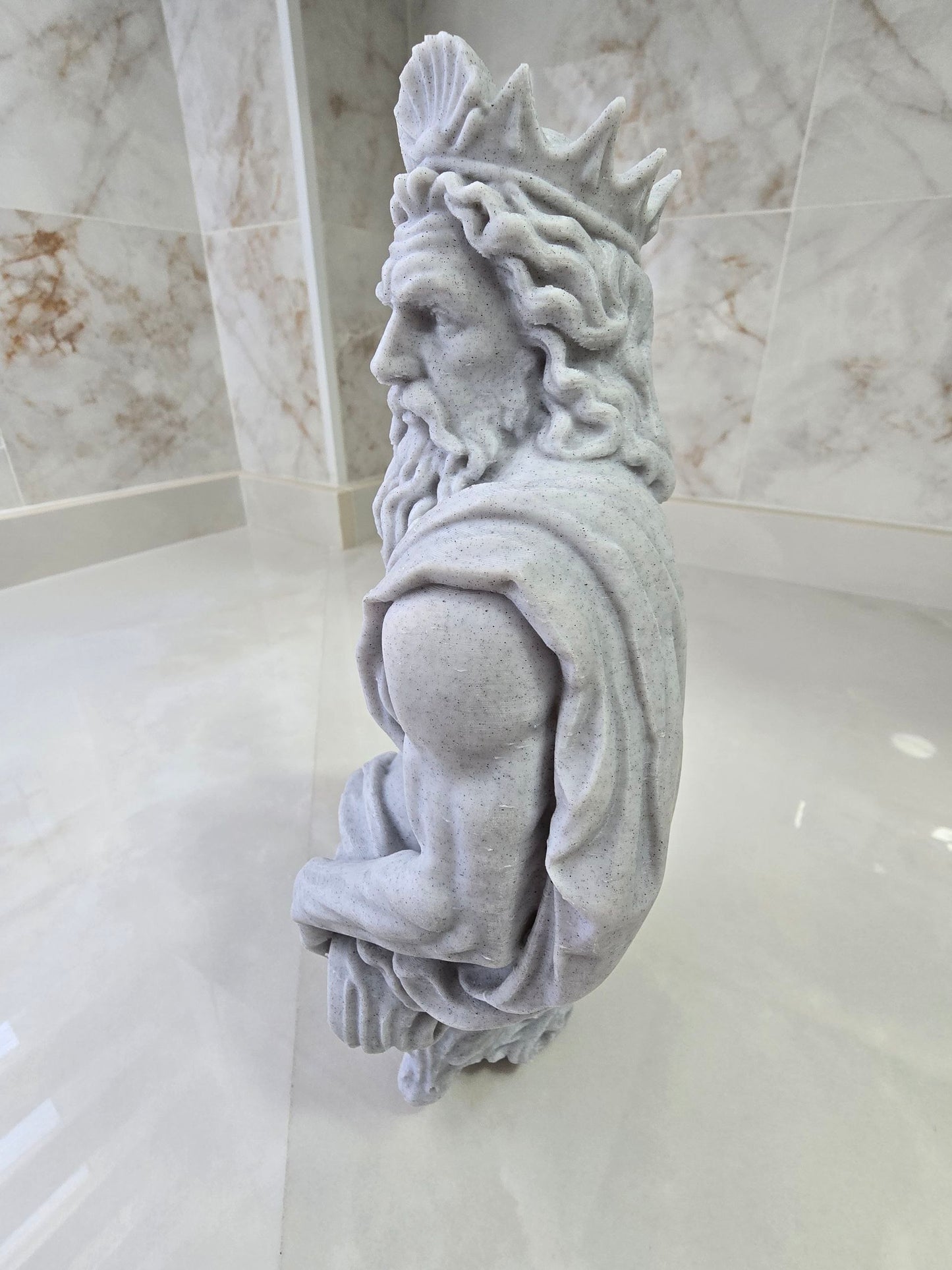 Busto Poseidón — Escultura decorativa artesanal | Atenea