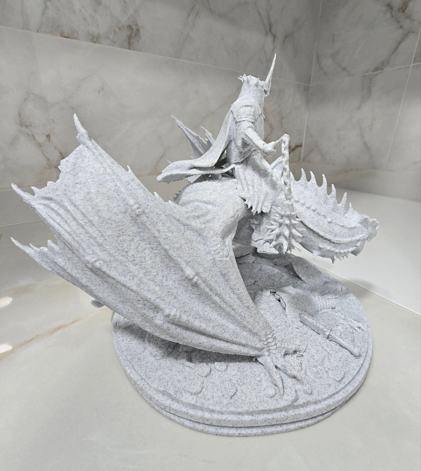 Rey brujo Angmar, El señor de los anillos— Escultura decorativa artesanal | Atenea