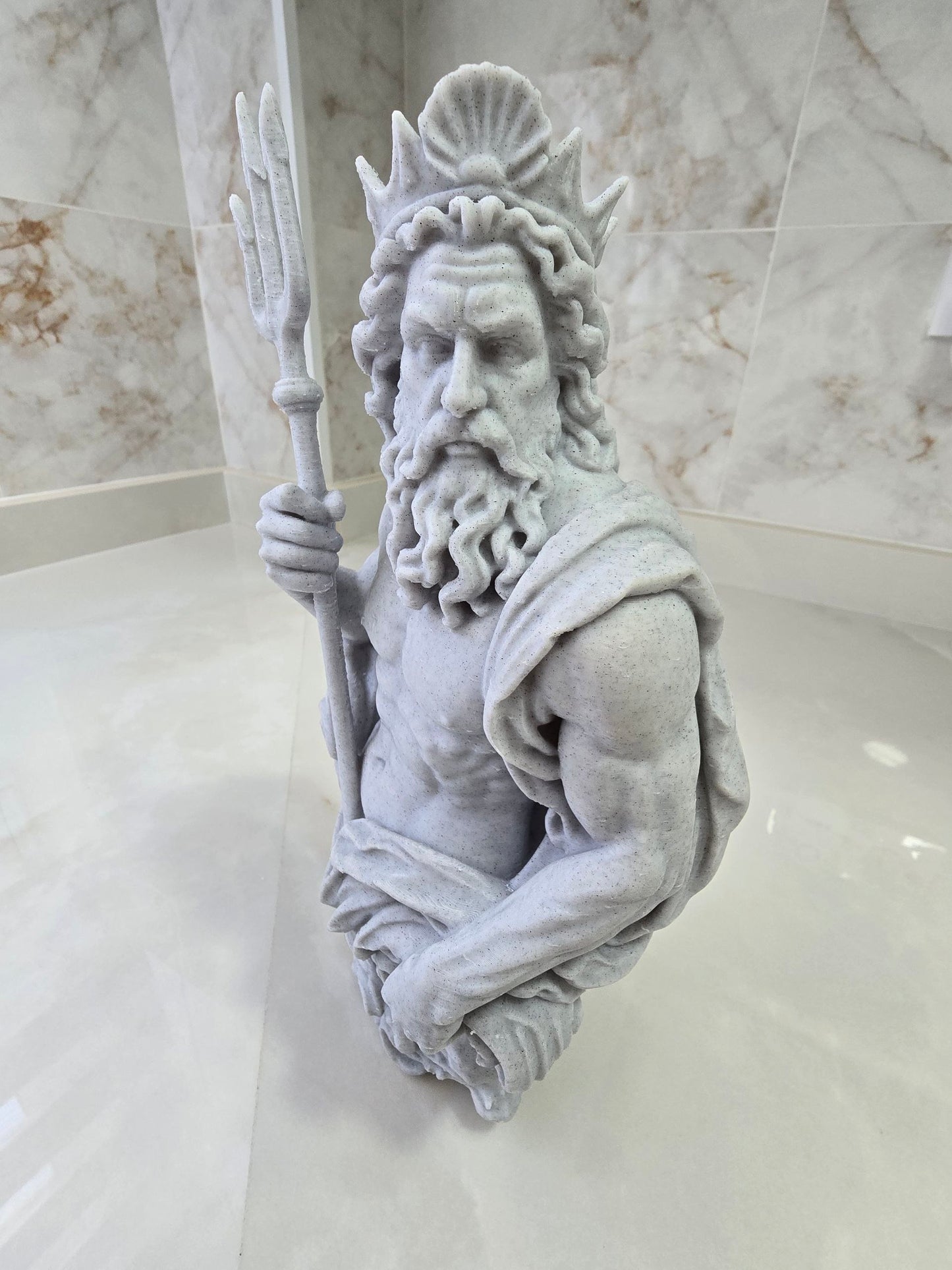 Busto Poseidón — Escultura decorativa artesanal | Atenea