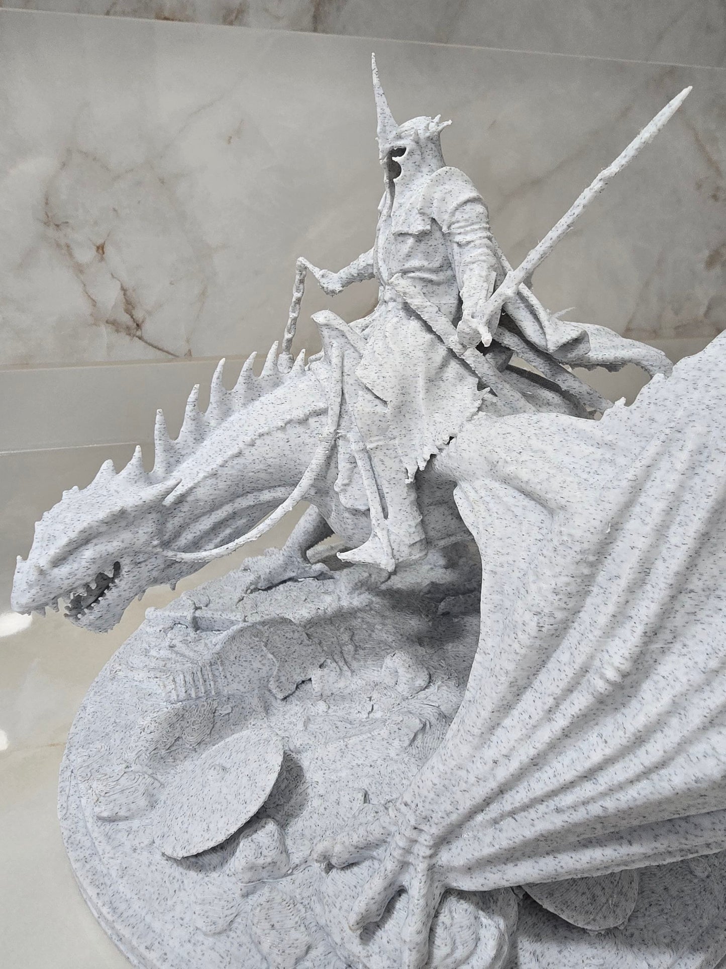 Rey brujo Angmar, El señor de los anillos— Escultura decorativa artesanal | Atenea