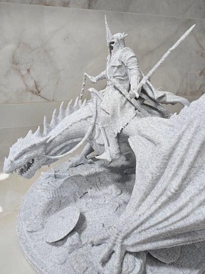 Rey brujo Angmar, El señor de los anillos— Escultura decorativa artesanal | Atenea