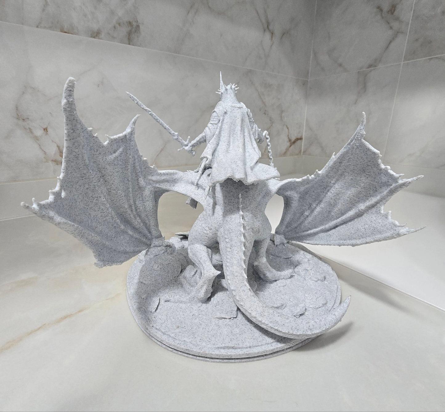 Rey brujo Angmar, El señor de los anillos— Escultura decorativa artesanal | Atenea