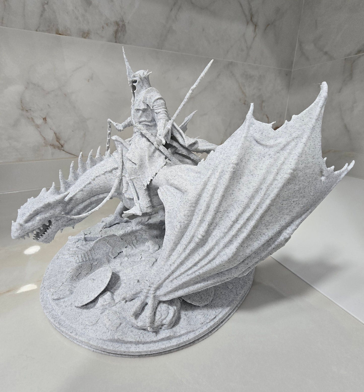Rey brujo Angmar, El señor de los anillos— Escultura decorativa artesanal | Atenea