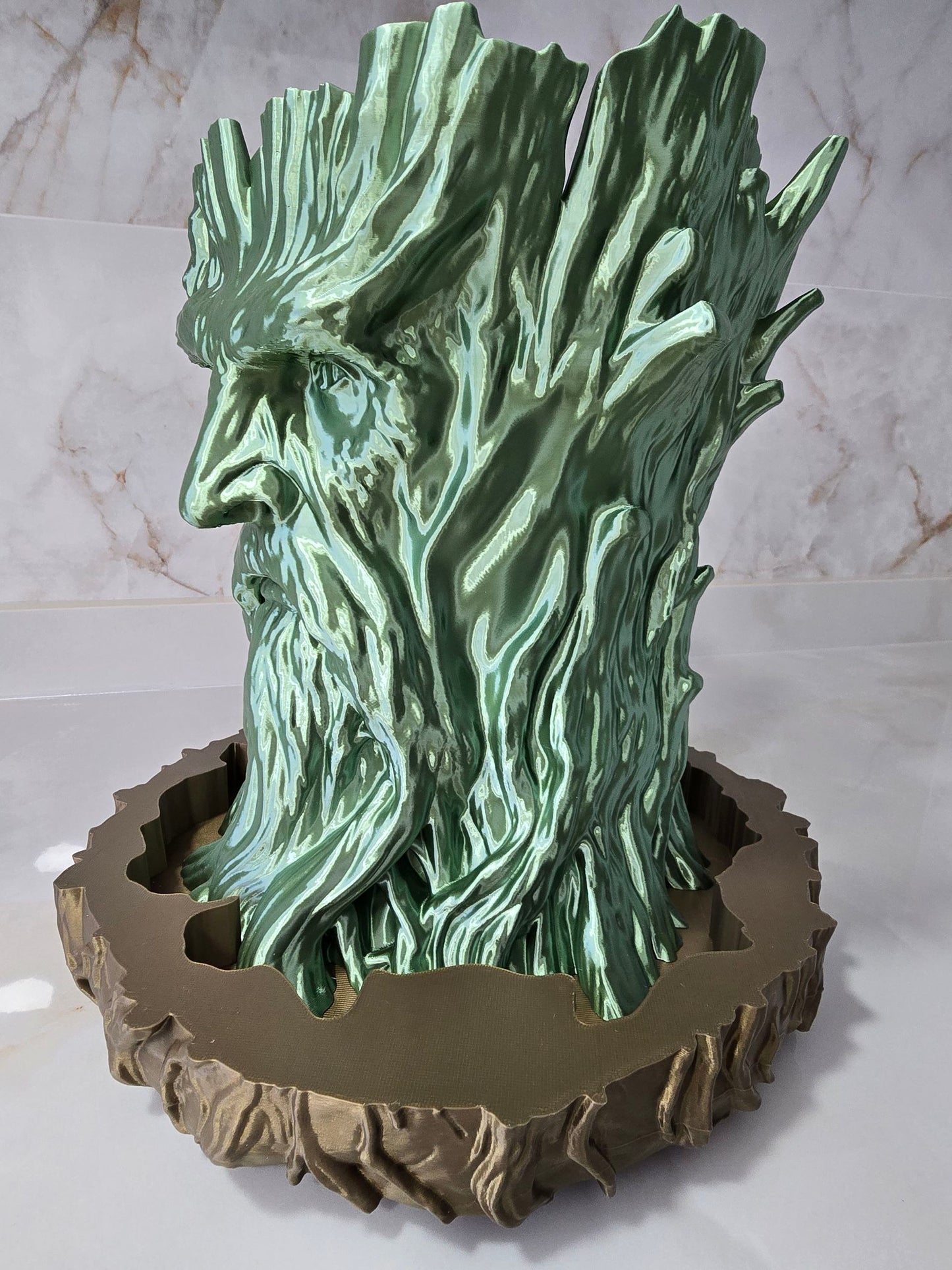 Macetero Ent, El señor de los anillos — Escultura decorativa artesanal | Atenea