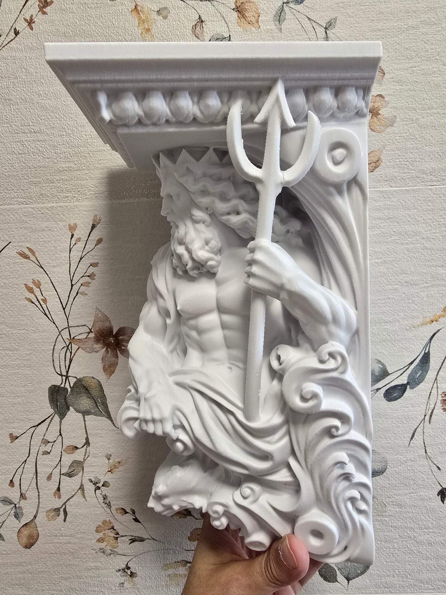 Ménsula de Poseidón — Escultura decorativa artesanal | Atenea