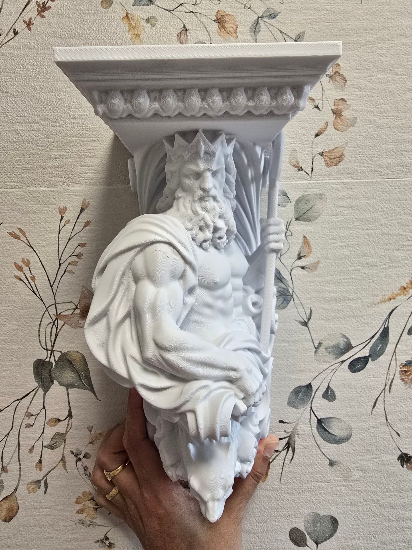 Ménsula de Poseidón — Escultura decorativa artesanal | Atenea