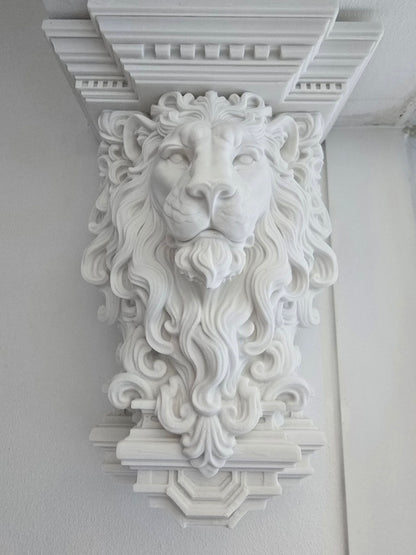 Ménsula león — Escultura decorativa artesanal | Atenea