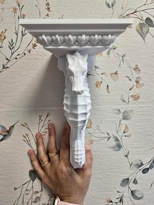 Ménsula hipocampo — Escultura decorativa artesanal | Atenea