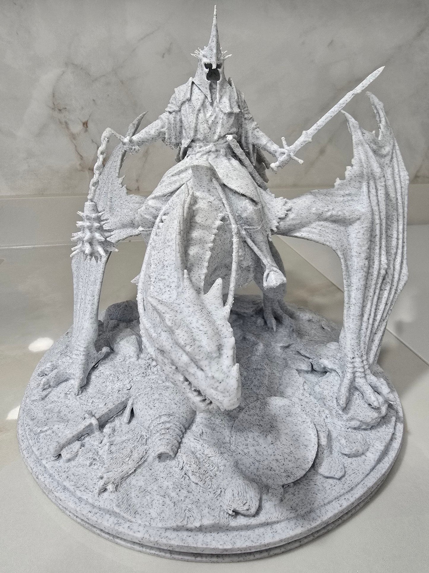 Rey brujo Angmar, El señor de los anillos— Escultura decorativa artesanal | Atenea