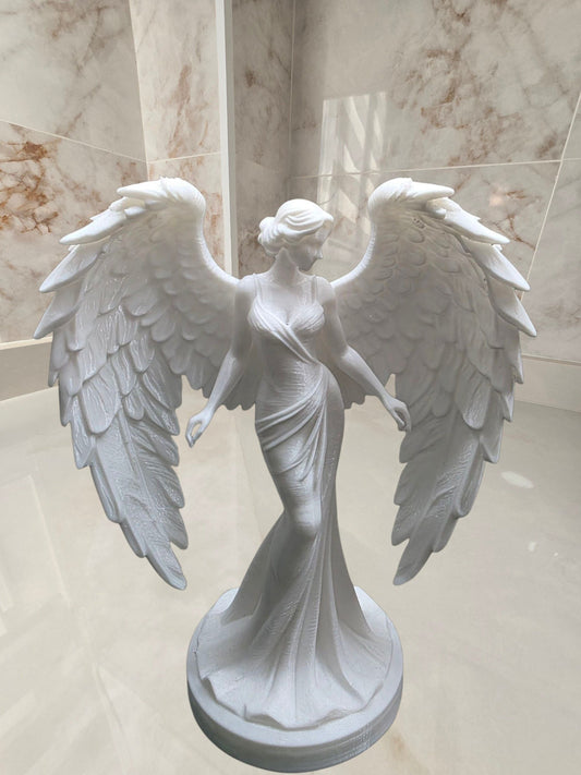Ángel femenino — Escultura decorativa artesanal | Atenea