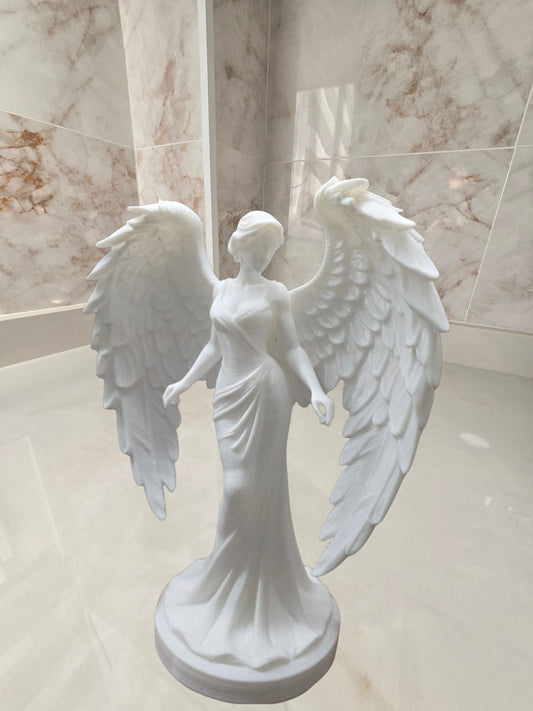 Ángel femenino — Escultura decorativa artesanal | Atenea