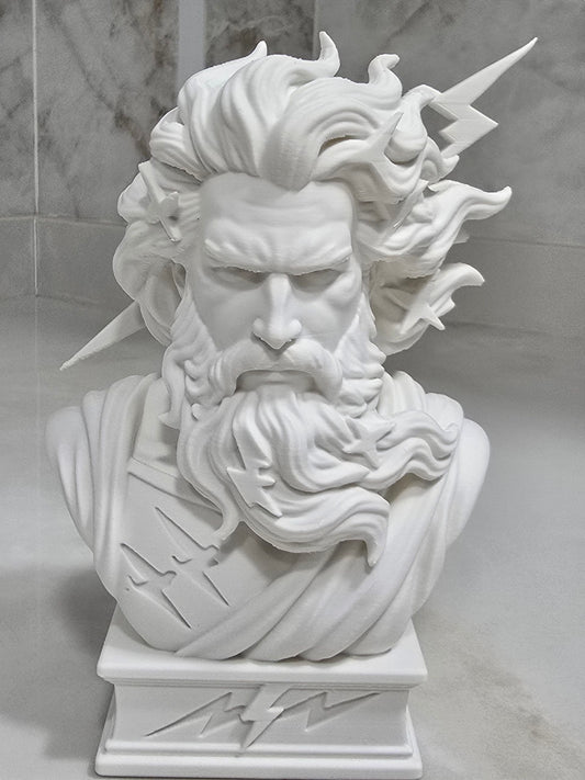 Busto Zeus — Escultura decorativa artesanal | Atenea