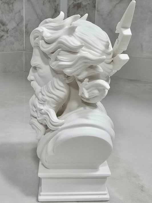 Busto Zeus — Escultura decorativa artesanal | Atenea