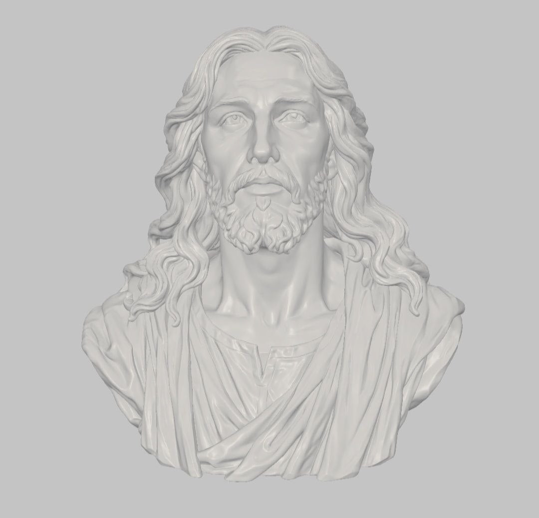 Busto de Jesús — Escultura decorativa artesanal | Atenea
