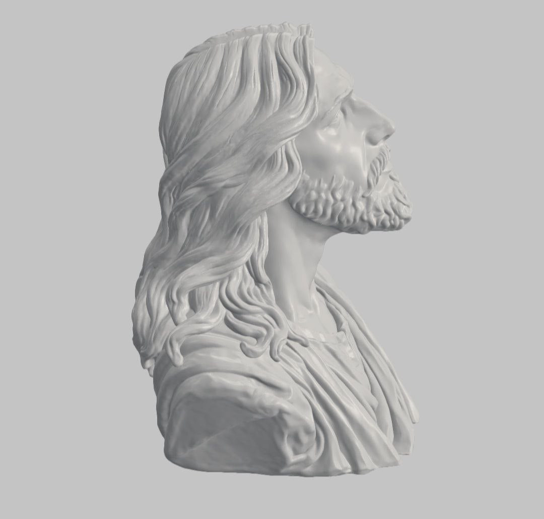 Busto de Jesús — Escultura decorativa artesanal | Atenea