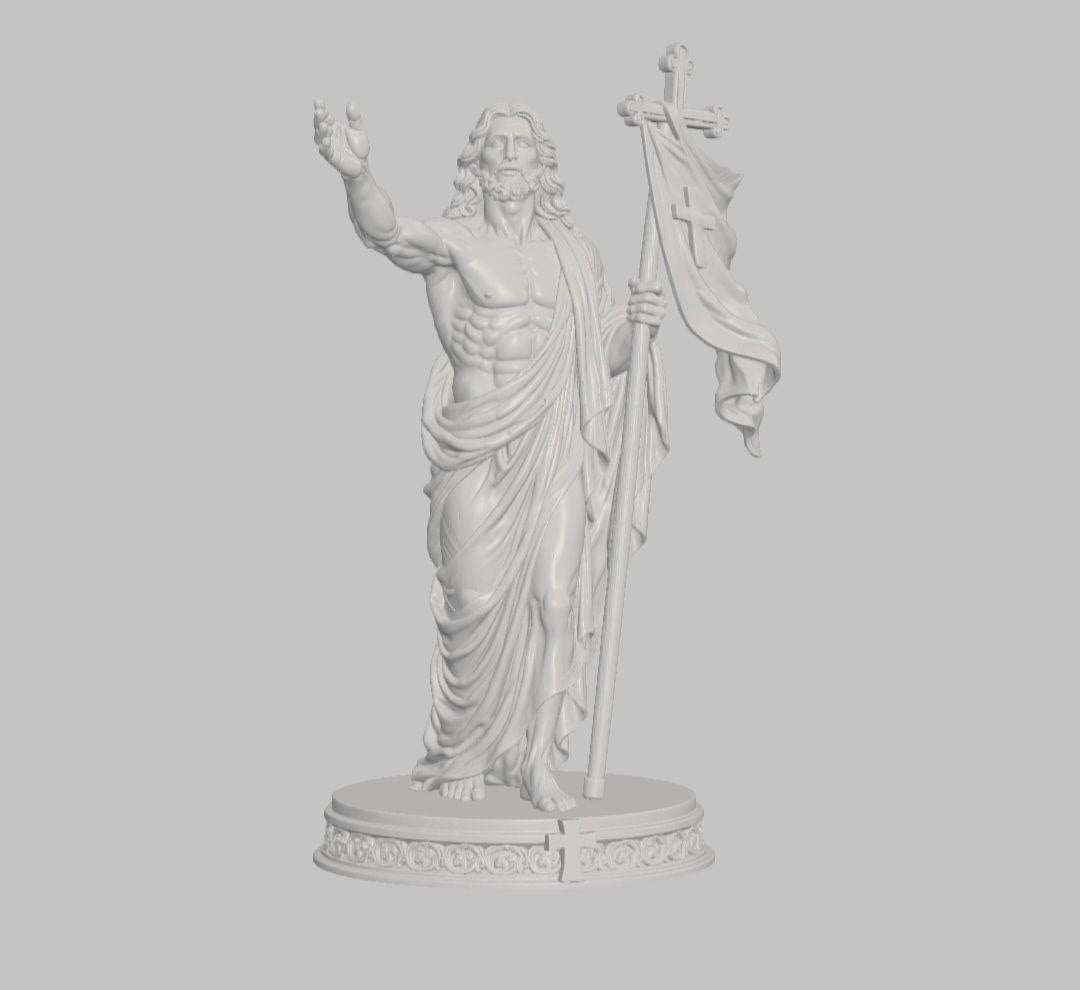 Resurrección de Jesús — Escultura decorativa artesanal | Atenea