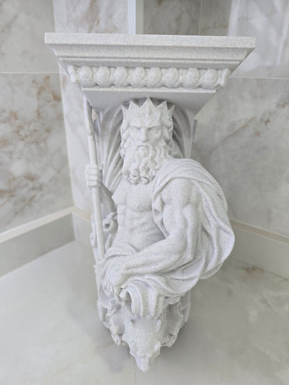 Ménsula de Poseidón — Escultura decorativa artesanal | Atenea