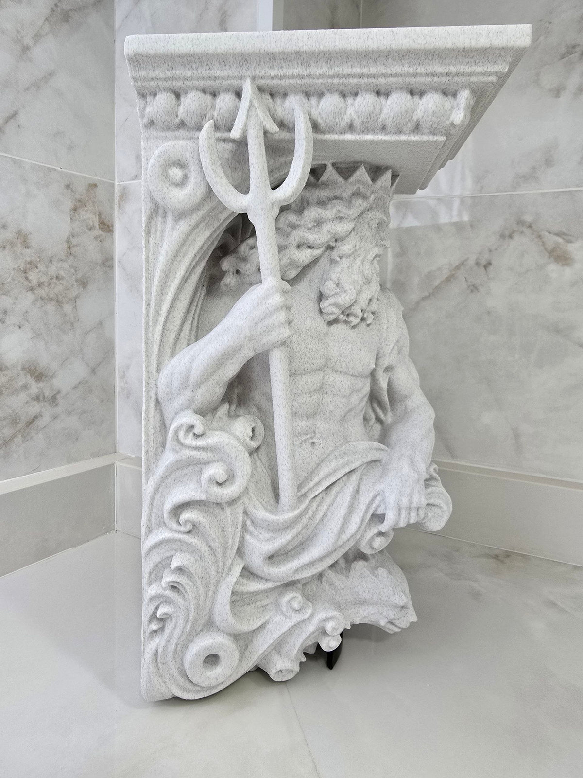 Ménsula de Poseidón — Escultura decorativa artesanal | Atenea