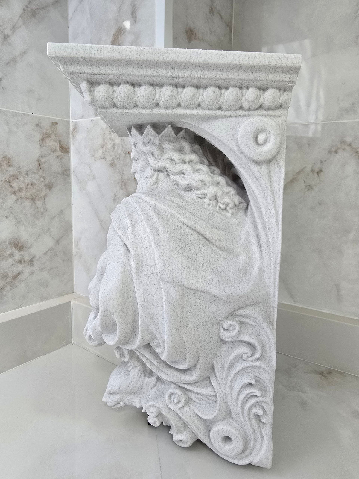 Ménsula de Poseidón — Escultura decorativa artesanal | Atenea