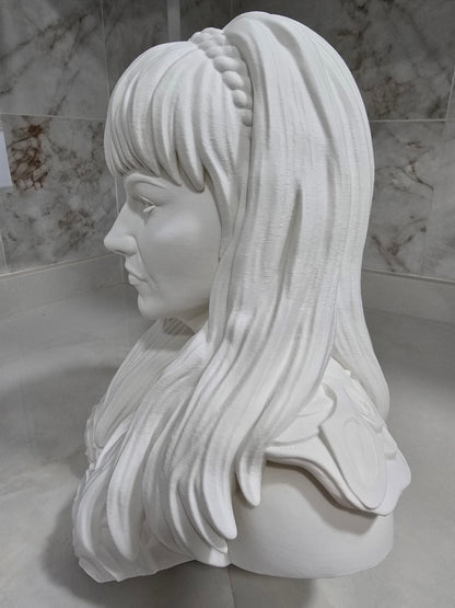 Busto de Xena, princesa guerrera — Escultura decorativa artesanal | Atenea