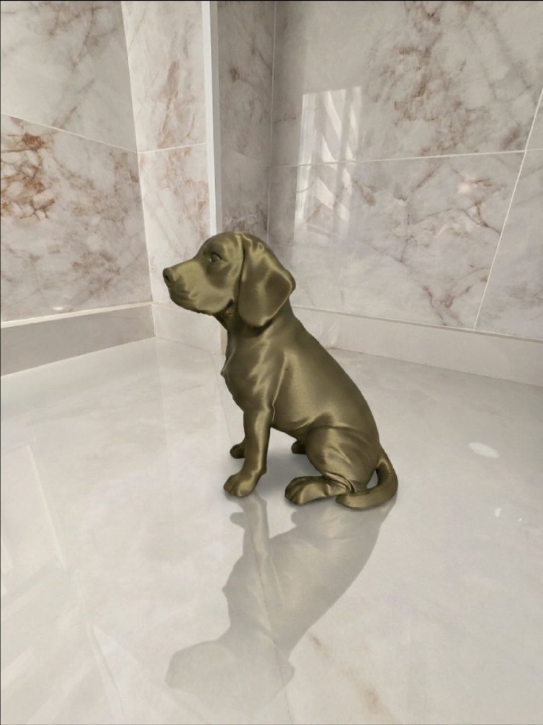 Beagle — Escultura decorativa artesanal | Atenea