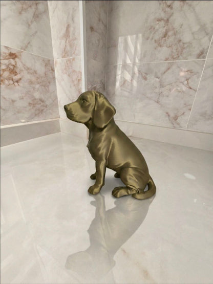 Beagle — Escultura decorativa artesanal | Atenea