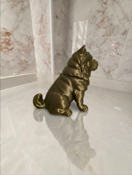 Chow chow — Escultura decorativa artesanal | Atenea