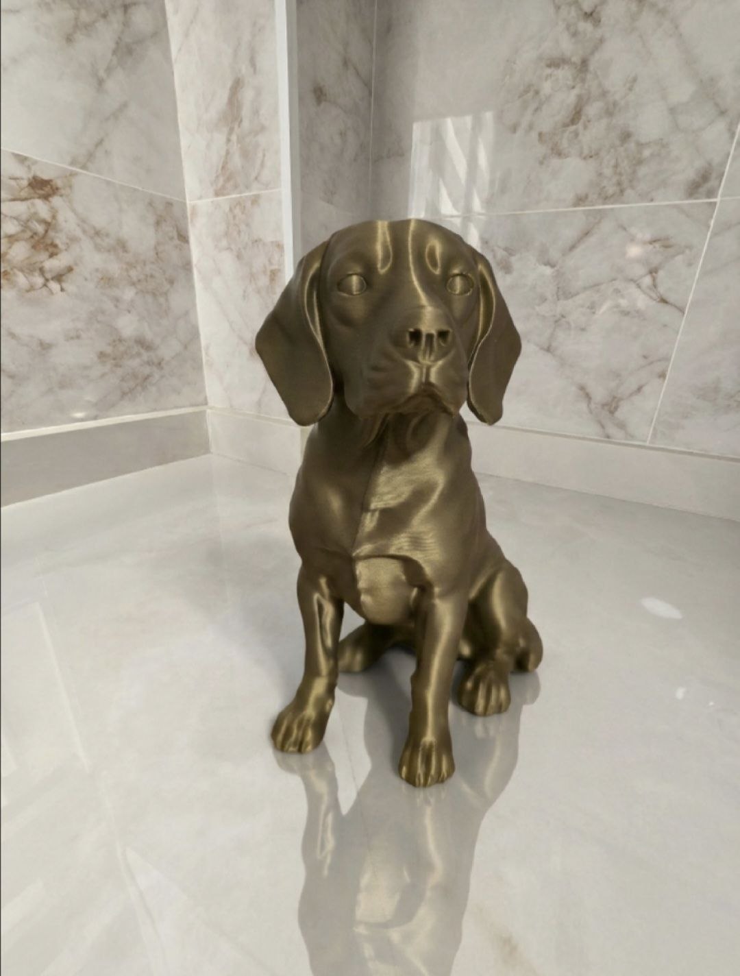 Beagle — Escultura decorativa artesanal | Atenea