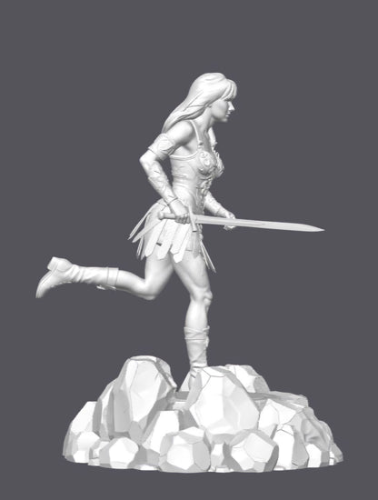 Xena, princesa guerrera — Escultura decorativa artesanal | Atenea