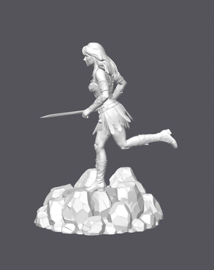 Xena, princesa guerrera — Escultura decorativa artesanal | Atenea
