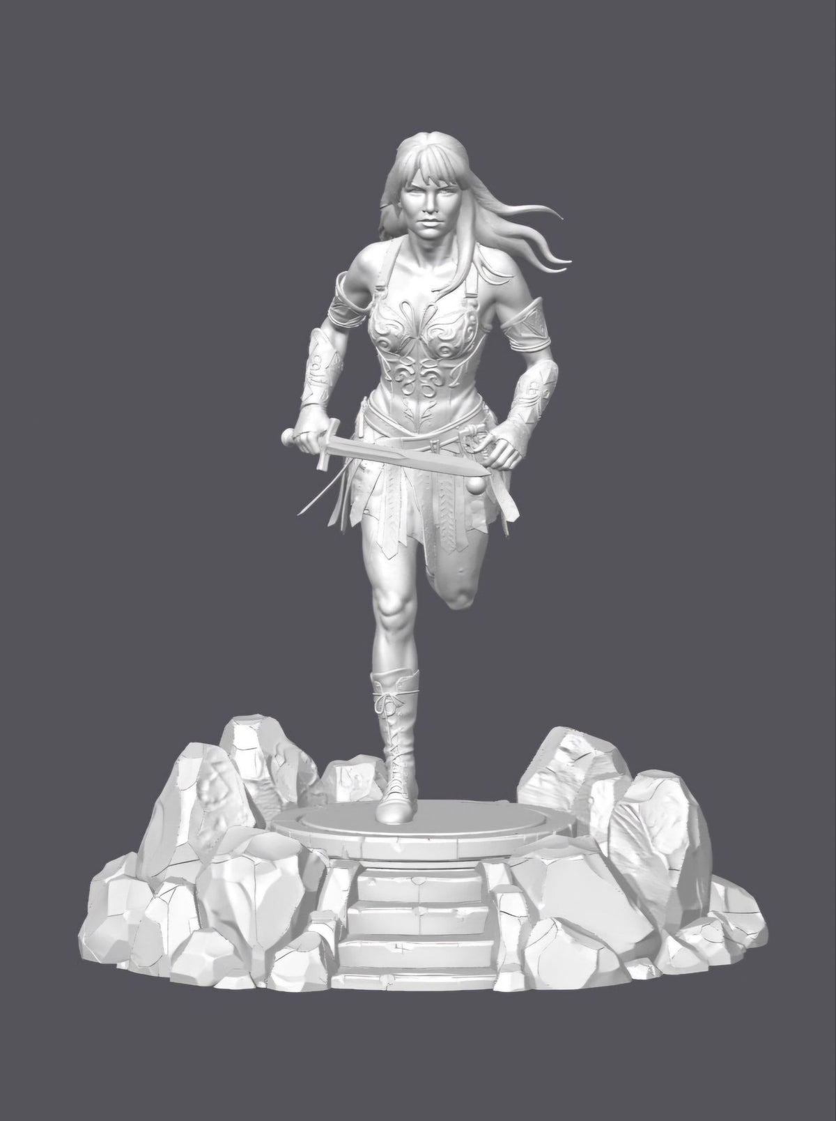Xena, princesa guerrera — Escultura decorativa artesanal | Atenea