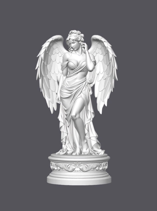 Ángel femenino — Escultura decorativa artesanal | Atenea