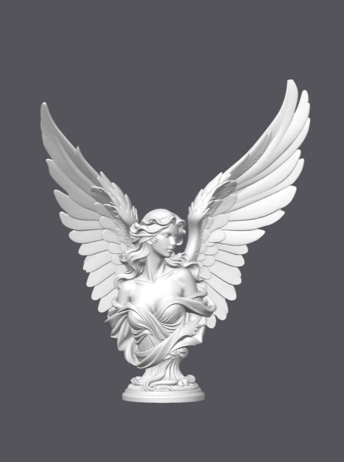 Busto ángel femenino — Escultura decorativa artesanal | Atenea