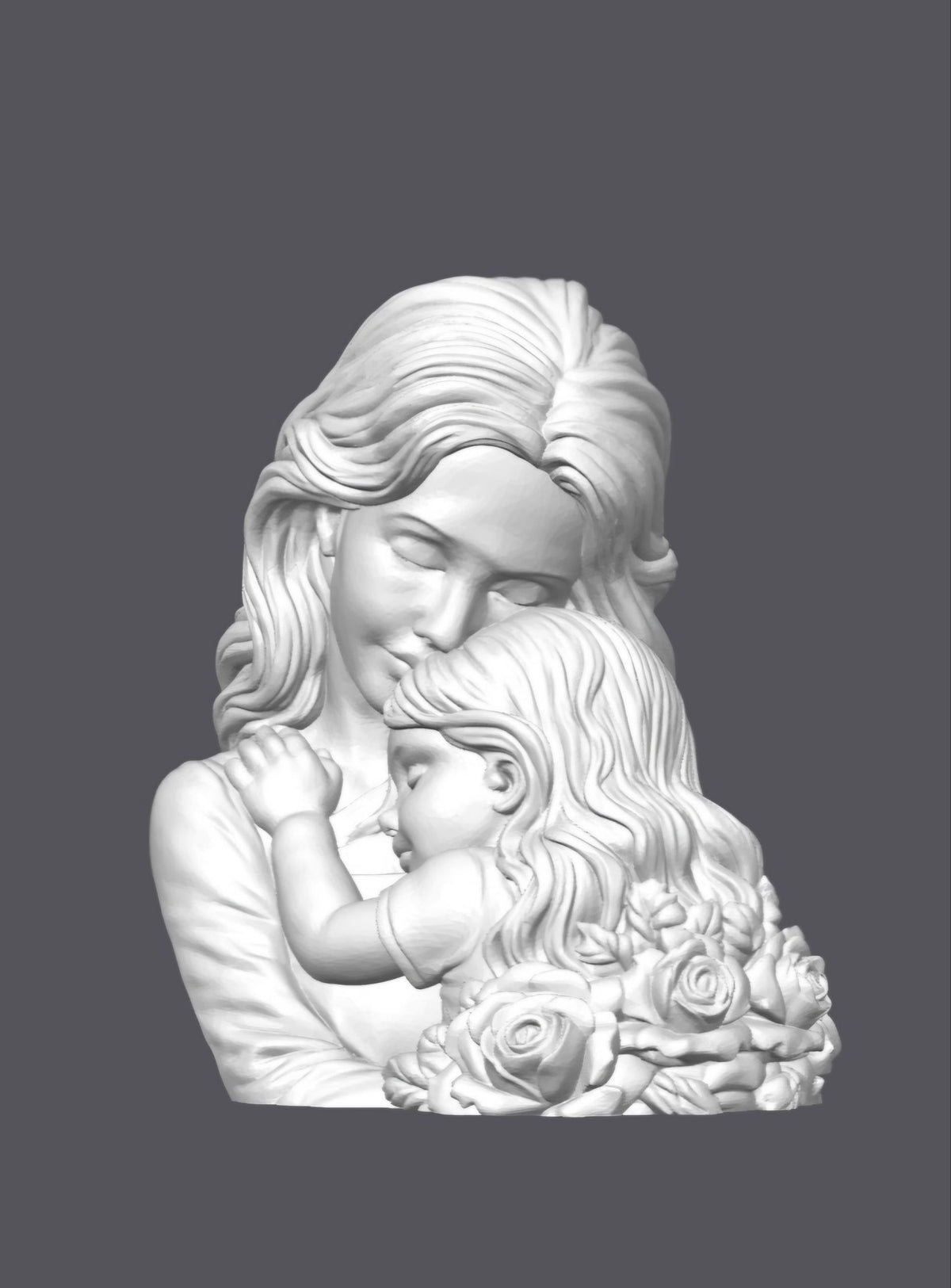 Madre e hija — Escultura decorativa artesanal | Atenea