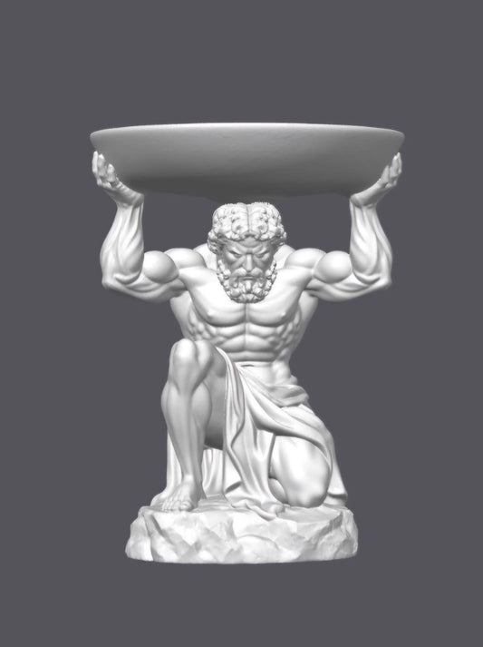 Bandeja Atlas — Escultura decorativa artesanal | Atenea