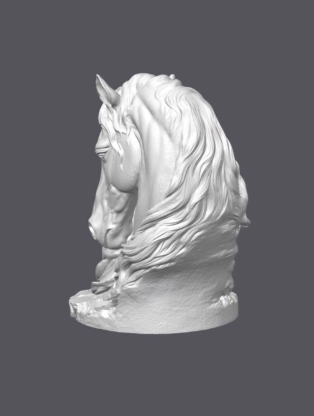Mujer con caballo — Escultura decorativa artesanal | Atenea