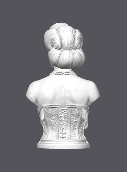 Busto burlesque — Escultura decorativa artesanal | Atenea