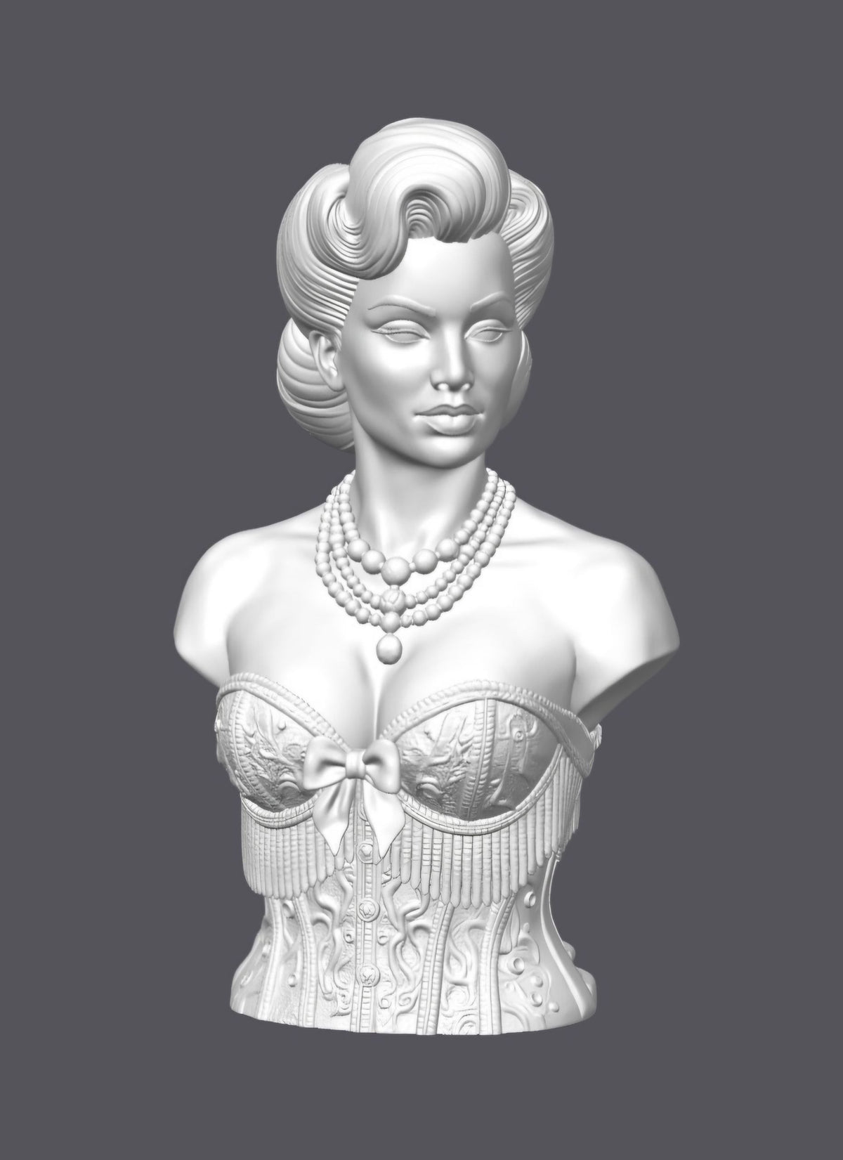 Busto burlesque — Escultura decorativa artesanal | Atenea