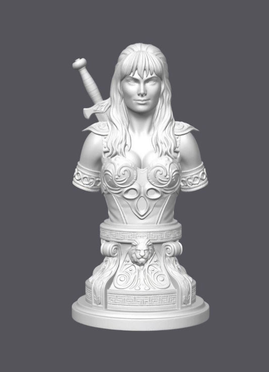 Busto Xena — Escultura decorativa artesanal | Atenea