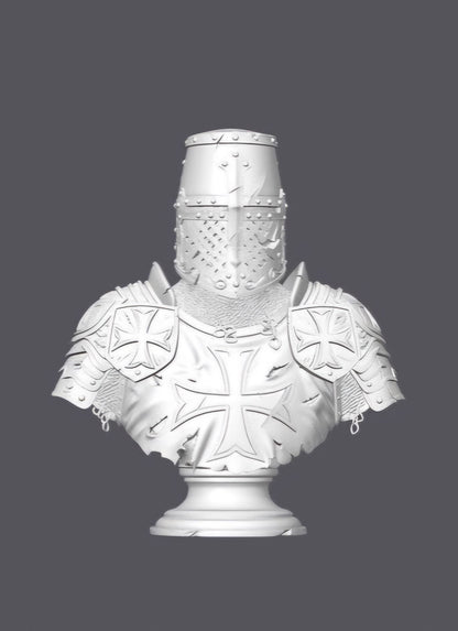 Busto templario –  Escultura decorativa artesanal | Atenea