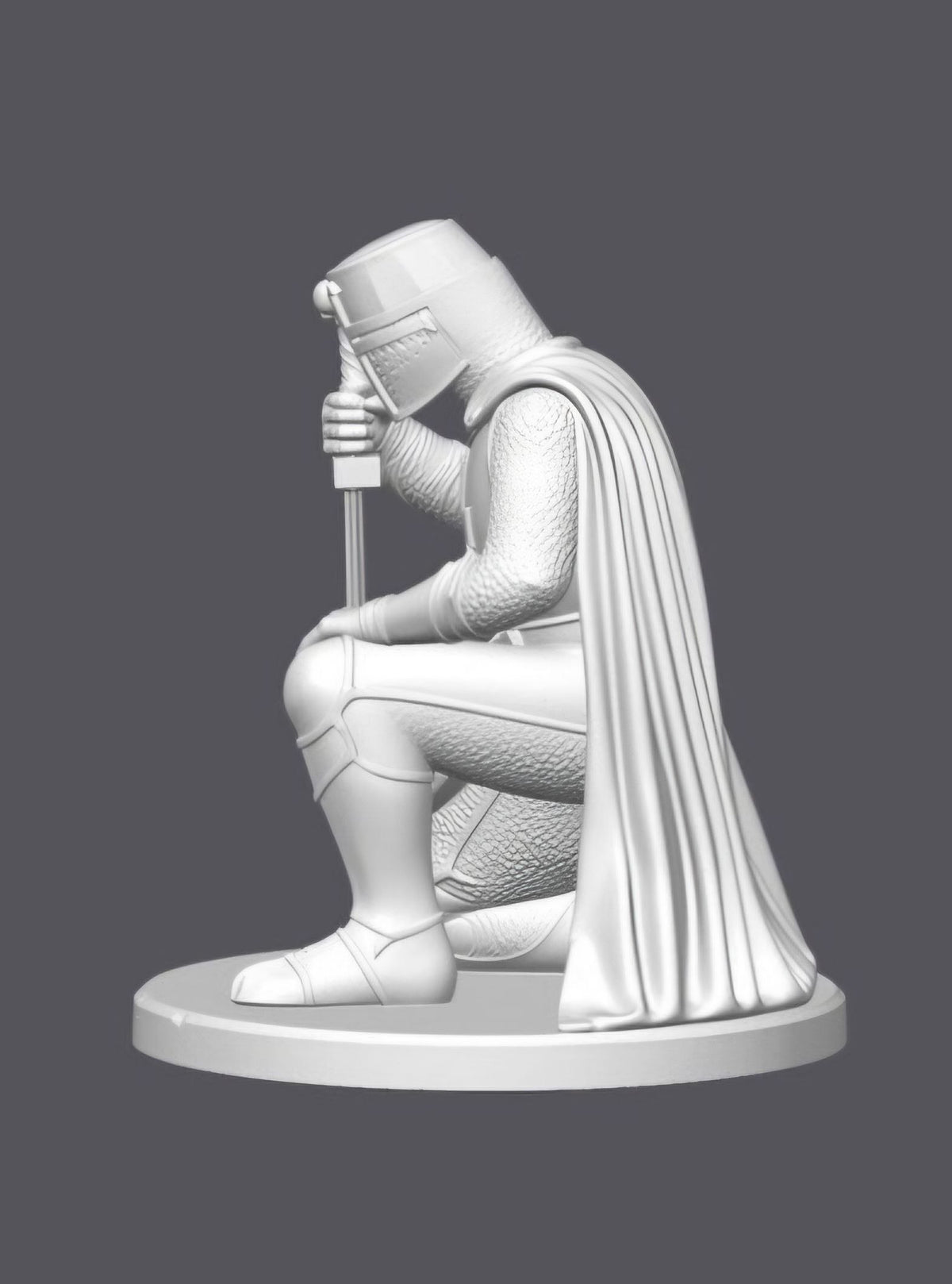 Templario arrodillado –  Escultura decorativa artesanal | Atenea