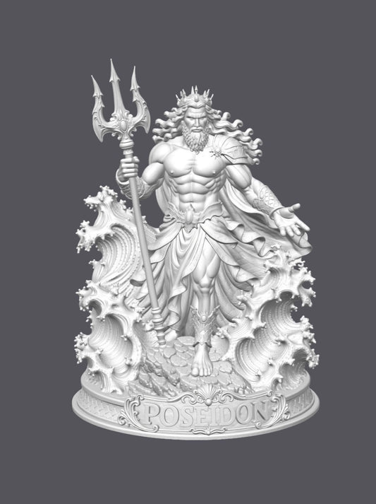 Poseidón –  Escultura decorativa artesanal | Atenea