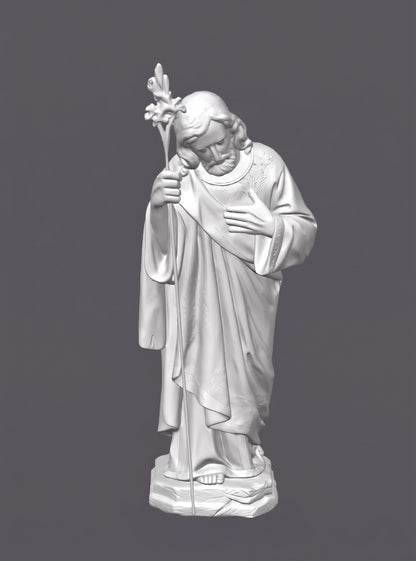 San José, figura para belén –  Escultura decorativa artesanal | Atenea