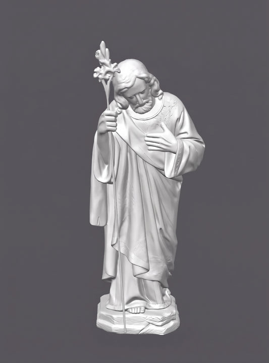 San José, figura para belén –  Escultura decorativa artesanal | Atenea