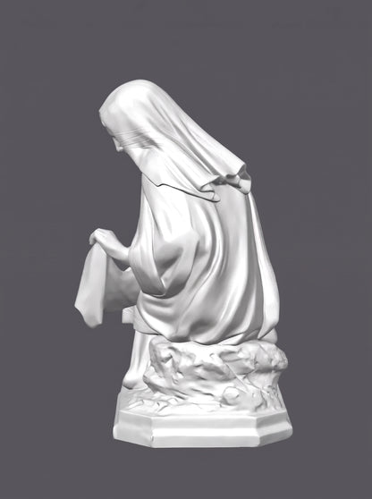 Virgen María, figura para belén –  Escultura decorativa artesanal | Atenea